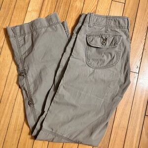 GAP Utility Pants Convertible to Capris | Tan Cargo Style | Size US1